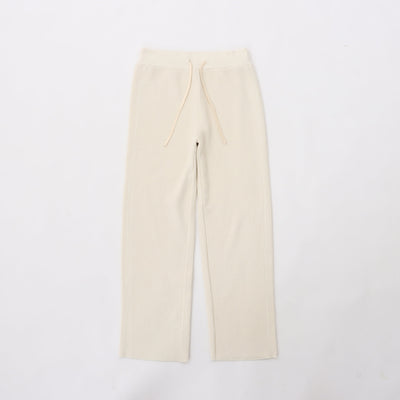 ラゲットリブ EASY ストレートパンツ ニットアップ