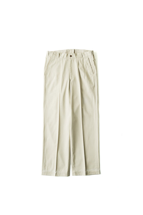 OLD JOE BRAND FRONT TUCK ARMY TROUSER 262OJ-PT06 BONE