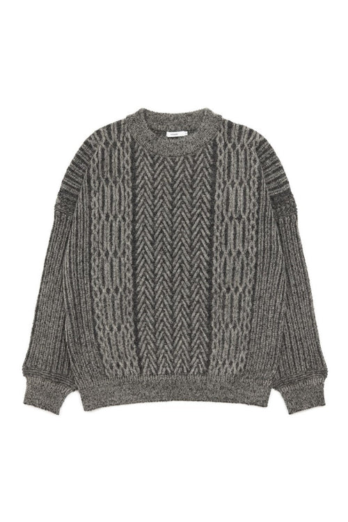 YASHIKI Sekkei mohair Knit (Snow Scenery) BEIGE YSK-25AW-KN11