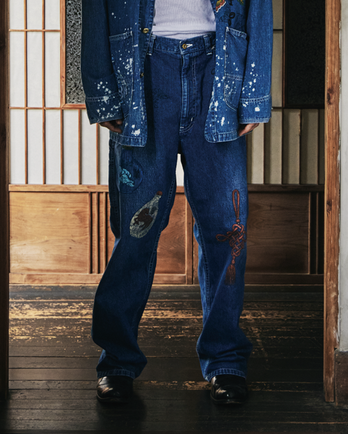 Work of Art Kendai / DENIM WORK PANTS AGED WASH