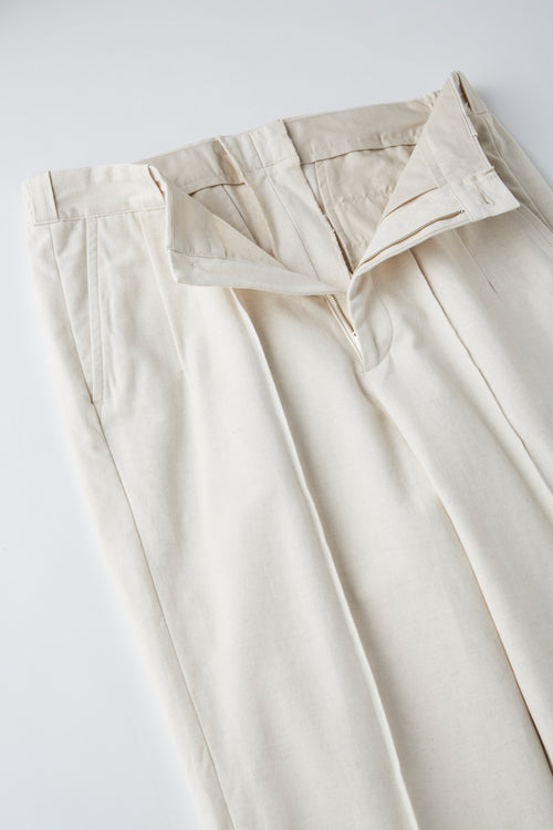 OLD JOE BRAND FRONT TUCK ARMY TROUSER - 261OJ-PT09 IVORY