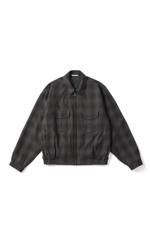 OLD JOE BRAND PLEATED-POCKET RICKY JACKET GRAPHITE PLAID 261OJ-JK07