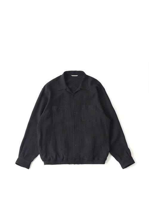 OLD JOE BRAND GATHERED WAIST MARLBORO SHIRTS (Long-sleeve) - 261OJ-SH07 ONYX