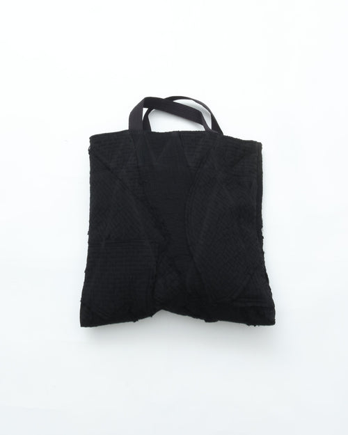 MITTAN Padded Sashiko Woven Bag ZR-28 Black
