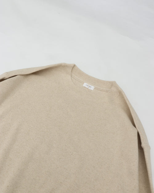crepuscule Co/He Rib Sweat P/O 2603-004 NATURAL