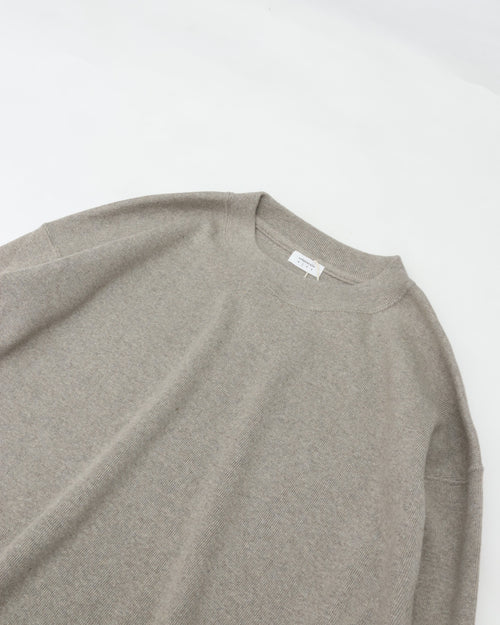 crepuscule Co/He Rib Sweat P/O 2603-004 GRAYBEIGE