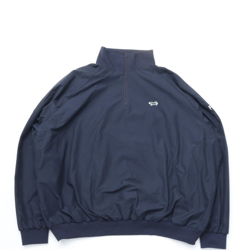 SUNNY SPORTS /PENNEY'S / THE FOX 1/4 ZIP GOLF JACKET NAVY