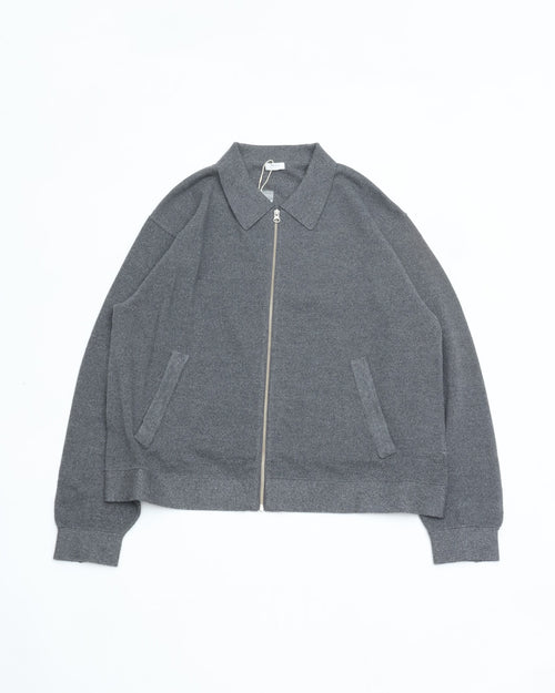 crepuscule Co/Wo Moss Stitch Zip Blouson 2603-003 M.GRAY