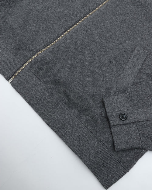 crepuscule Co/Wo Moss Stitch Zip Blouson 2603-003 M.GRAY