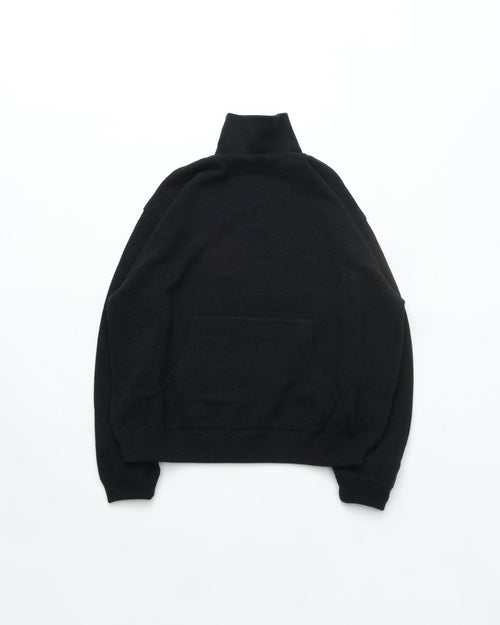 crepuscule Co/Wo Moss Stitch Turtle Neck BLACK