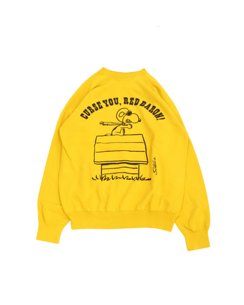 WAREHOUSE & CO. Lot YP226W-1 PEANUTS SWEAT FLYING ACE YELLOW