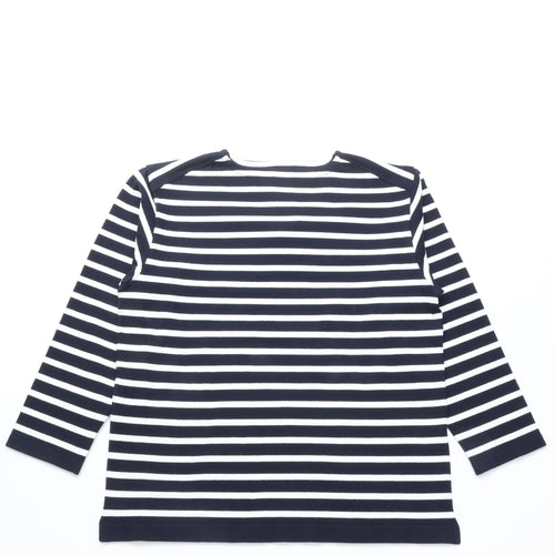 Yonetomi / WAVE COTTON BASQUE KNIT PULLOVER BOAT NECK・BORDER