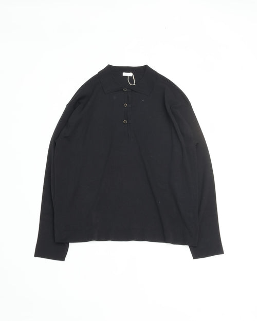 crepuscule Washi L/S Skipper BLACK