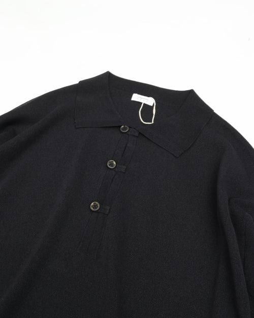 crepuscule Washi L/S Skipper BLACK