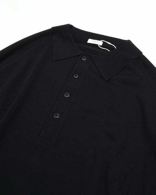 crepuscule L/S Polo BLACK