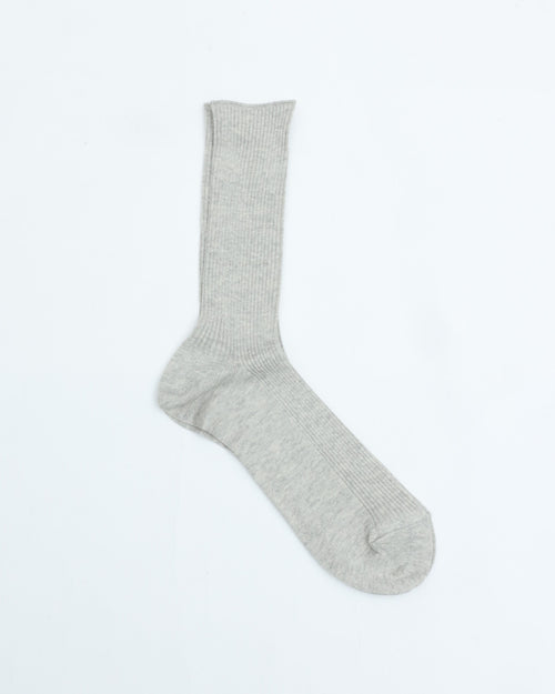 THE HINOKI GIZA COTTON RIB SOCKS THSC-8 H.GRAY