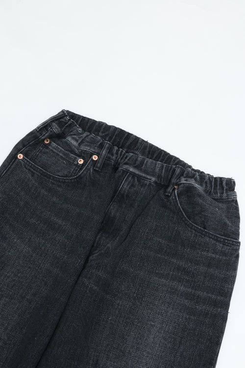 YOKO SAKAMOTO 5POCKET EASY PANTS Fade Black