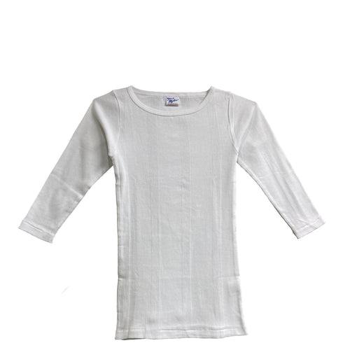 Miller/ Panel ribbed Q/S boat neck