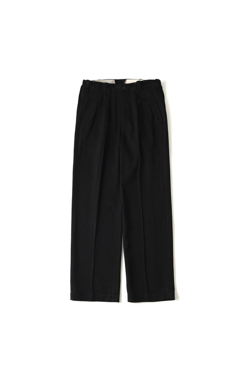 OLD JOE BRAND FRONT TUCK ARMY TROUSER - 261OJ-PT09 ONYX