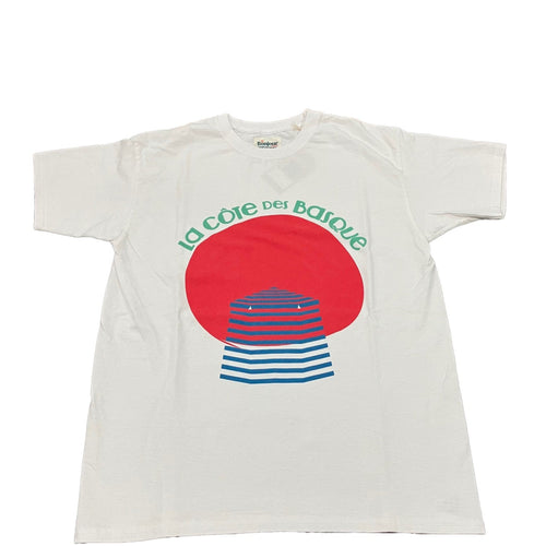 Le bonjour surf / T-shirt S SLV a Tent print