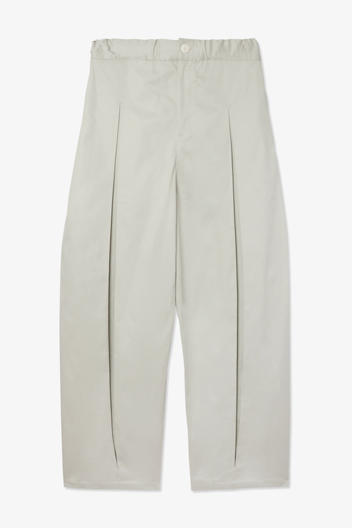 sage NATION Box Pleat Trouser Ivory