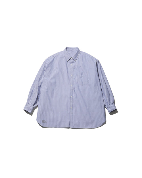 FreshService DRY OXFORD CORPORATE L/S BDSHIRT BLUE STRIPE