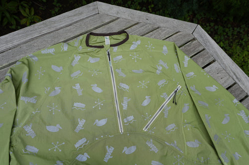 NOROLL SIGN REFLECTION PULLOVER LIME GREEN