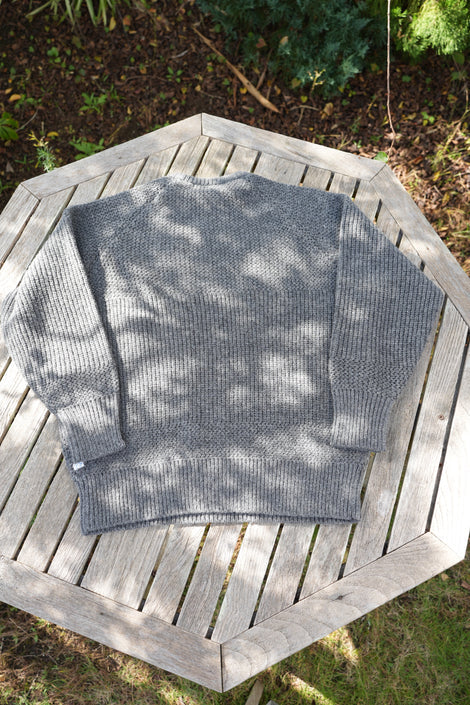NOROLL SIMPLE CREW NECK KNIT GREY