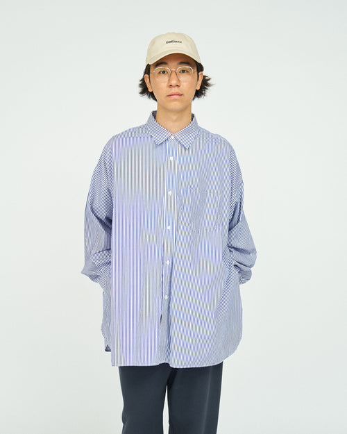 FreshService CORPORATE UNIFORM L/S SHIRT BLUE STRIPE