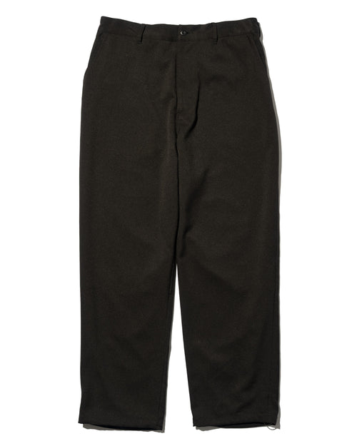 FreshService WOOLY TWILL TROUSERS BLACK