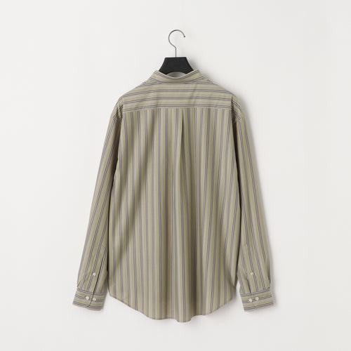 KANEMASA PHIL 46G Stripe Atmosphere Shirt PURPLE BLACK