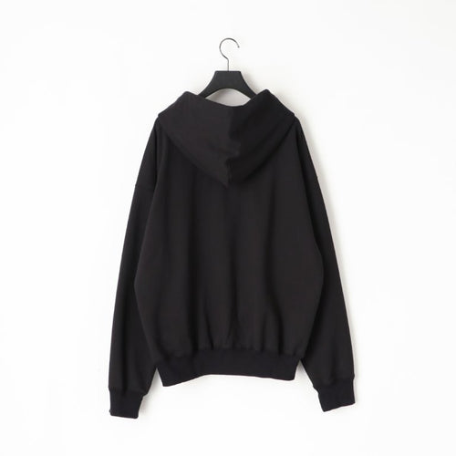 KANEMASA PHIL 36G Fine Sweat Zip Hoodie BLACK DYE
