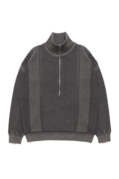 YASHIKI Karita Half Zip Knit (Kanda) YSK-26AW-KN06 GREIGE