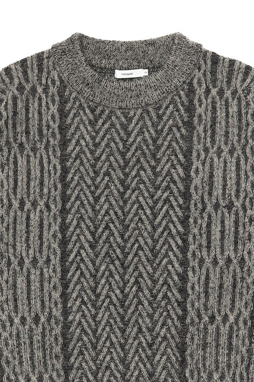 YASHIKI Sekkei mohair Knit (Snow Scenery) BEIGE YSK-25AW-KN11