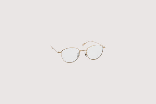 NOCHINO OPTICAL KOUGETSU #3. CHAMPAGNE GOLD × CLEAR TO D.GREY (Photochromic Model)