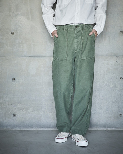 orslow US ARMY FATIGUE PANTS GREEN USED