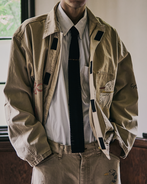 Work of Art Kendai / DUCK JACKET AGED WASH
