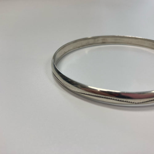 FIRST AMERICAN TRADERS / Sterling Silver Bangle OD