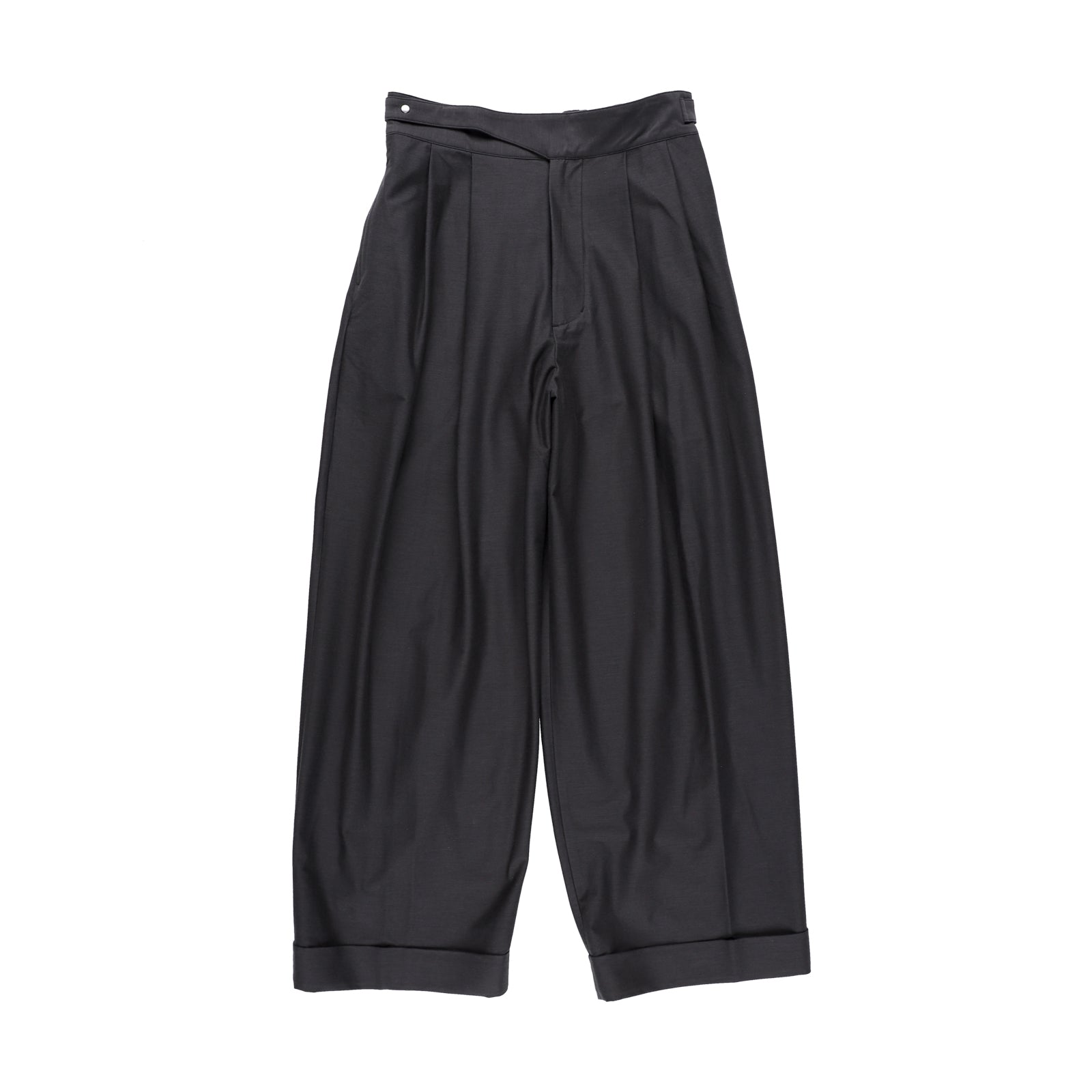 KANEMASA PHIL 46G SOLARO Gurkha Pants CHARCOAL BLACK – CASDAY