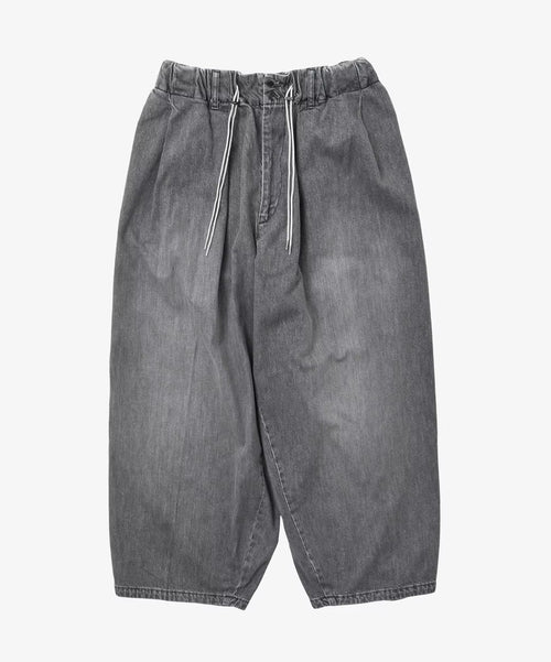 Sillage circular pants black denim bleached