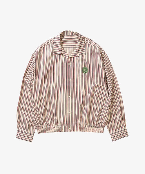 Sillage banshu ori ribbed shirts red black stripe
