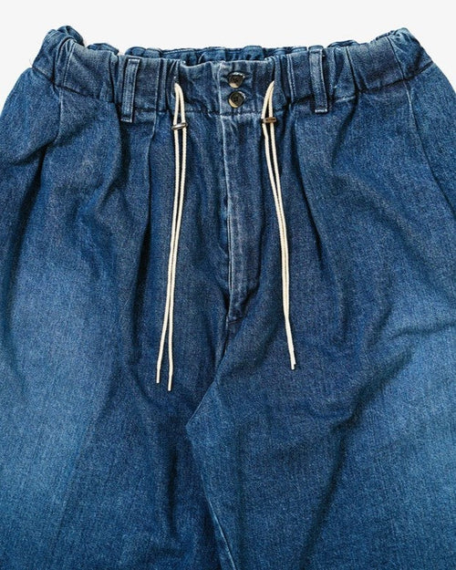Sillage circular short pants denim damaged