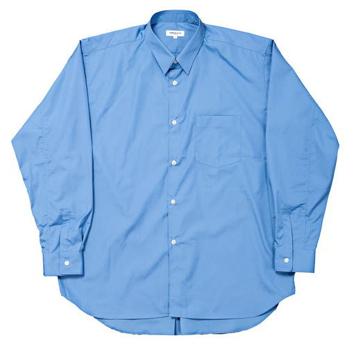 WORKERS BOX SHIRT, Blue poplin