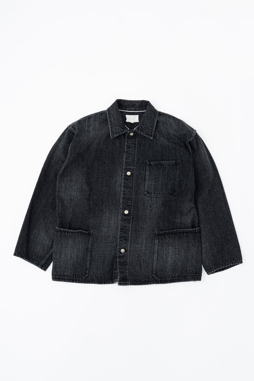 YOKO SAKAMOTO PLEATS JACKET Fade Black