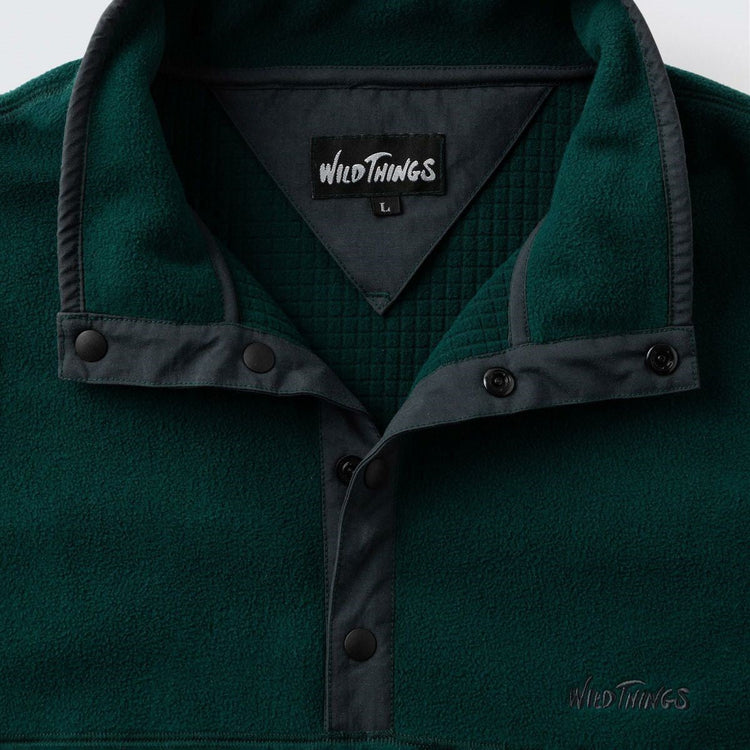WILD THINGS / Grid Fleece Pullover Jacket