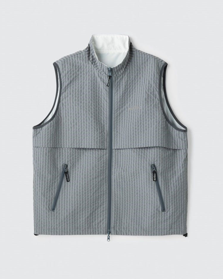 WILD THINGS / ゲッコーリバーシブルベスト GECKO REVERSIBLE VEST GREY