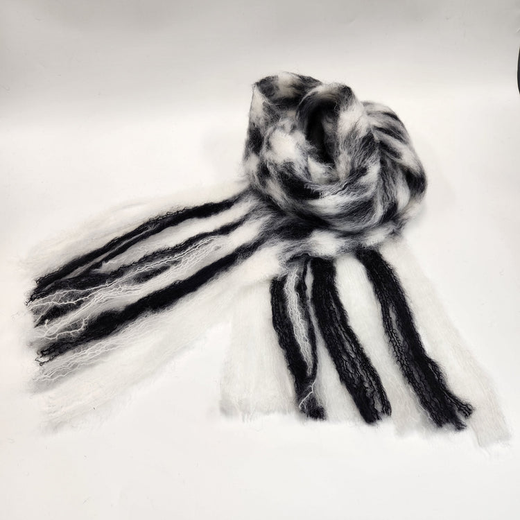 MANTAS EZCARAY / PATA DE GALLO モヘアストール