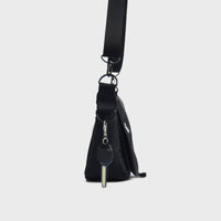 FADEN/ Destoryed U half moon bag「004_Janis」