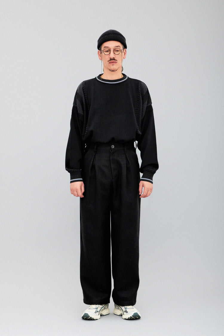 YASHIKI  YSK-25AW-KN02    Shimobashira Knit BLACK