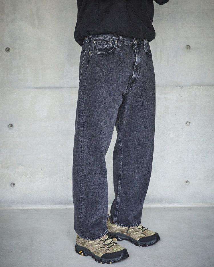 orslow  101 DAD'S FIT DENIM PANTS(UNISEX) BLACK DENIM STONE